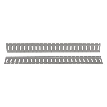 Vestil E-TRACK 4 FOOT GRAY, PK2 E-TRK-4-GY-2PK